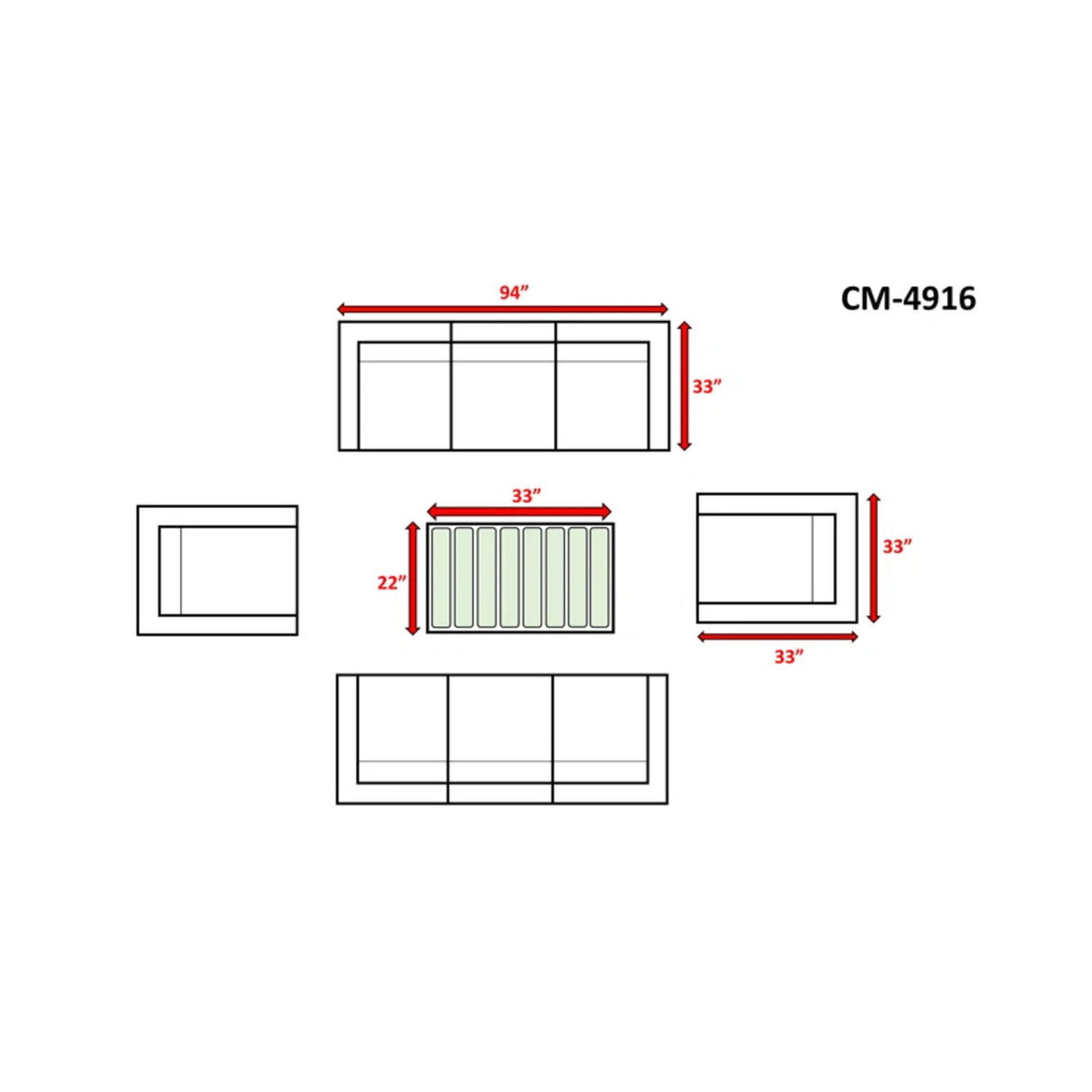 All Weather Wicker 8 Piece Patio Sectional Set With Cushions Modular Design - Gray Mix