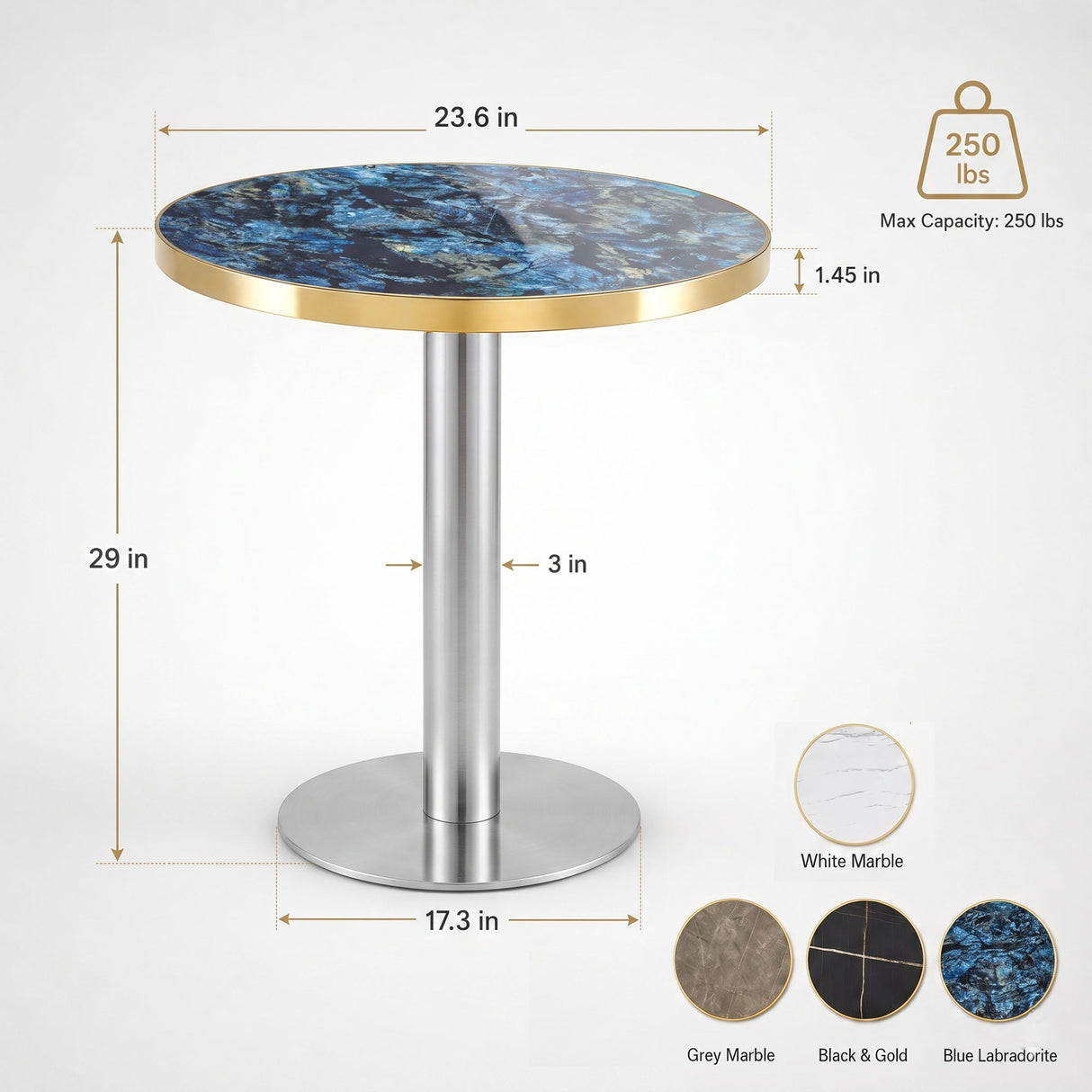 Elegant Modern Round Bistro Table
