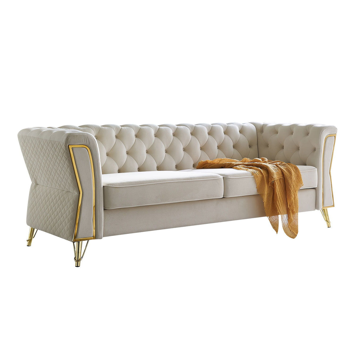 Modern Tufted Sofa For Living Room