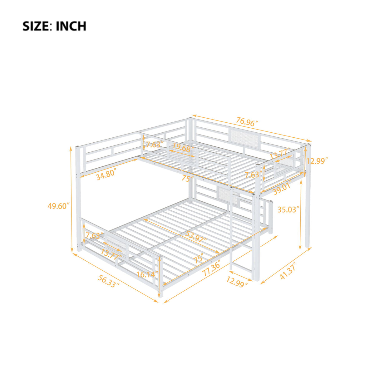L-Shaped Bunk Bed