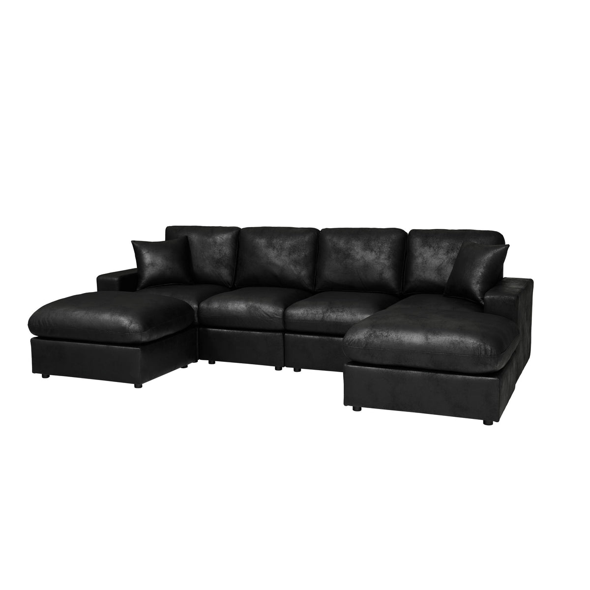 Sectional With 2 Ottomans