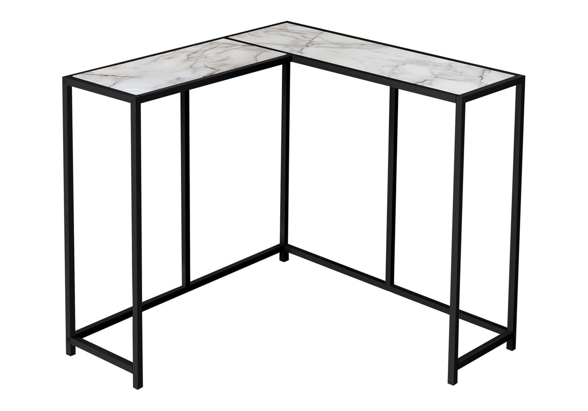Corner Accent Console Table For Entryway - White