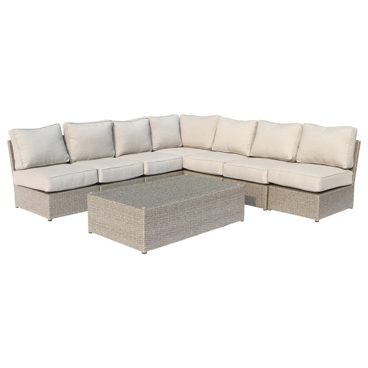 8 Piece Patio Set Cushions - Gray Mix