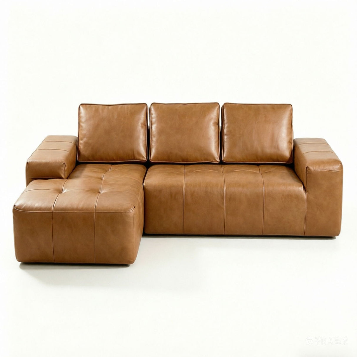Boneless Modular Sofa For Living Room (Left) - Brown