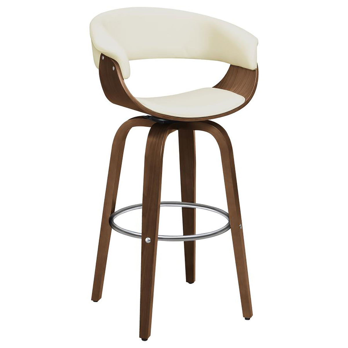 Swivel Bar Stool Elegant Design With Upholstery