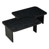 Modern Minimalist Coffee Table Set With Splicing Design
