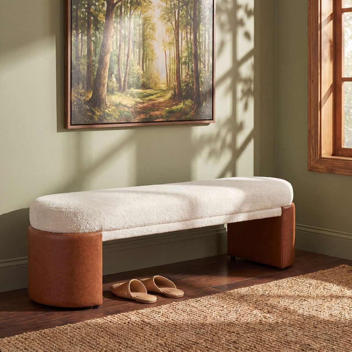 Upholstered Indoor Dining Bench