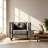 Chesterfield Accent Tufted Square Arm Side Chair