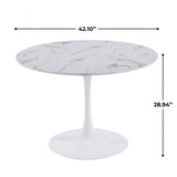Round Tulip Table, Pedestal Design