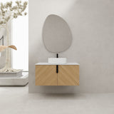 Wall Mounted Bathroom Vanity With Art Sink