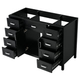 Bathroom Vanity Cabinet Only With 2 Soft Close Doors And 8 Drawers