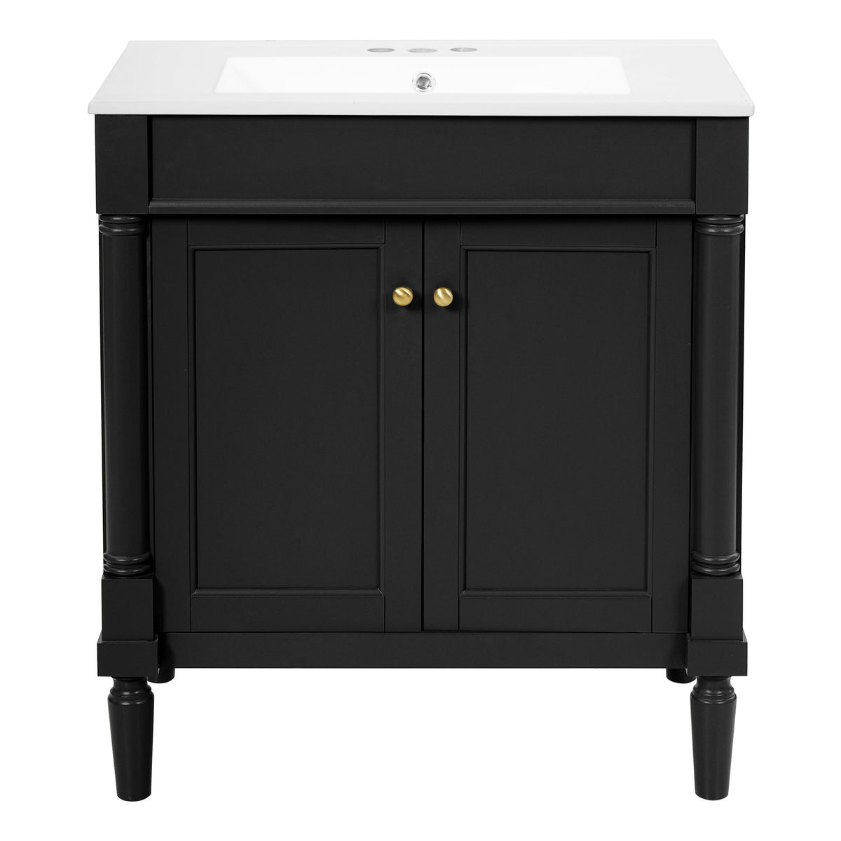 Bathroom Vanity Cabinet With Sink, Soft Close Doors, Storage Cabinet