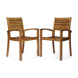 Outdoor Dining Chair, Stacking Design For Patio
