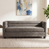 3 Seater Sofa Upholstery With Square Arms, Living Room Couch