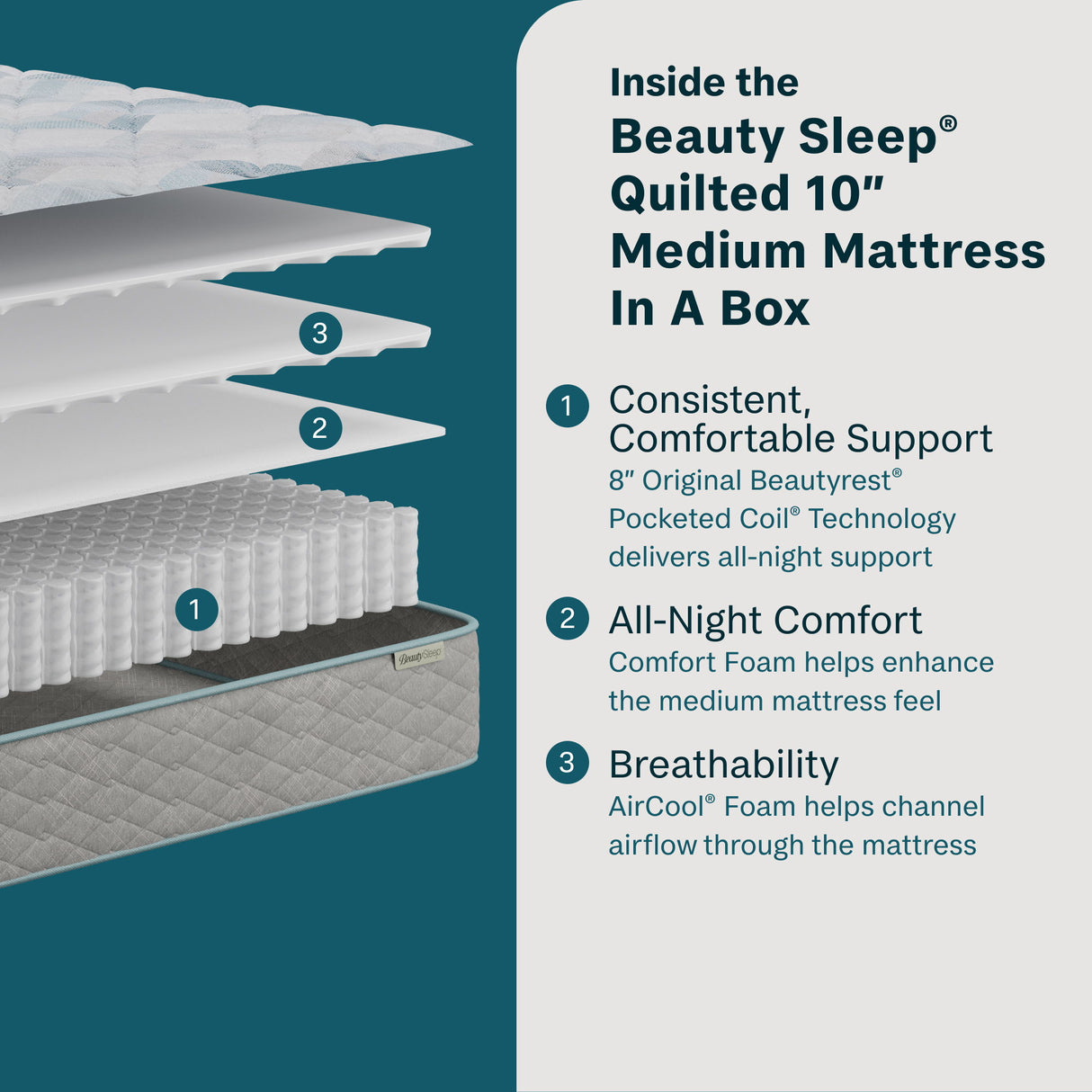 Soothing Nights - 10" Medium Mattress In A Box