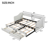 Upholstered Daybed With 2 Drawers