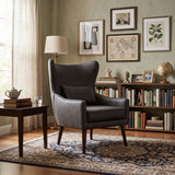 Leisure Chair With Curved Backrest