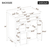 Freestanding Bathroom Vanity With Sink, Soft Close Door, Tip Out Drawer