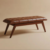Maja - Bench - Cognac / Dark Brown