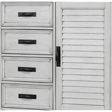 Lockeford - 5 Drawer Door Chest - White