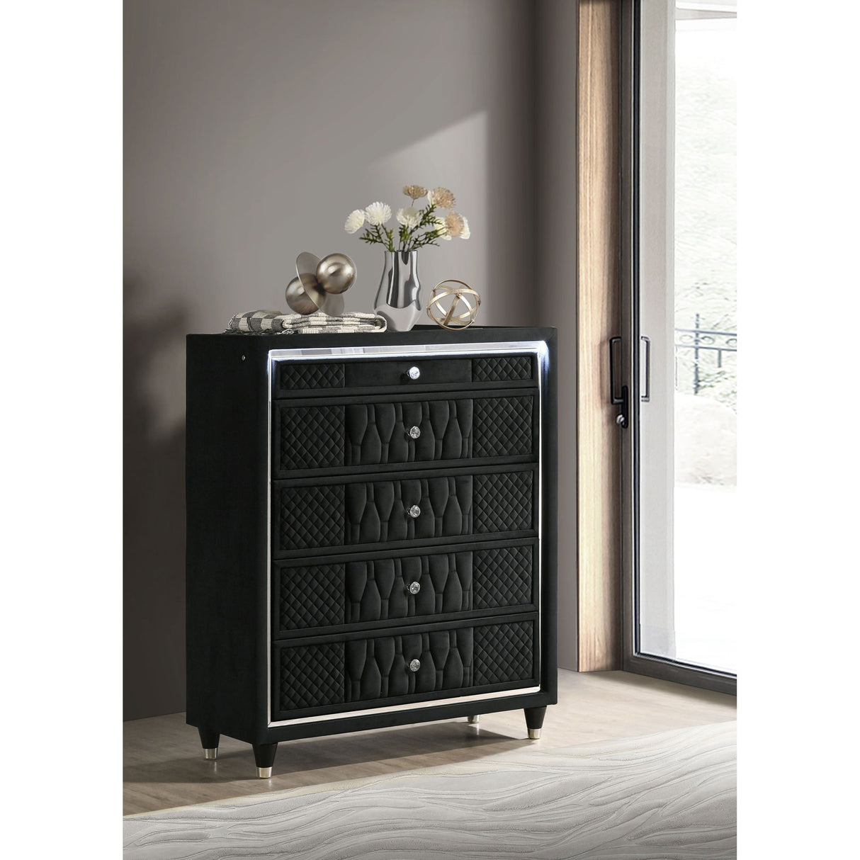 Mika - 5 Drawer LED Chest