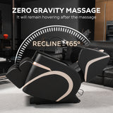 Massage Chair Recliner With Zero Gravity & Full Body Air Pressure - Black