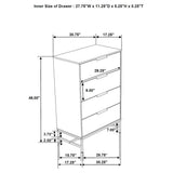 Taraval - 4 Drawer Chest - White