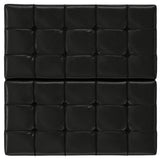 Harrison - Large Square Coffee Table Storage Ottoman - Black