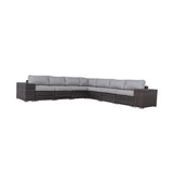 Modern Rattan Wicker Seating Group With Cushions
