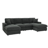 Sectional With 2 Ottomans