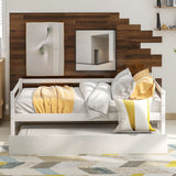 Twin Daybed With Trundle Frame Set
