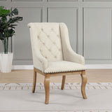 Fremont - Upholstered Dining With Button Tufted (Set of 2) - Brown