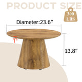 Circular Coffee Table With Adjustable Feet