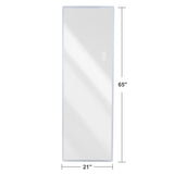 LED Full Length Mirror With Frosted Edge Lighting, 3 Color Temperatures