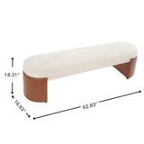 Upholstered Indoor Dining Bench