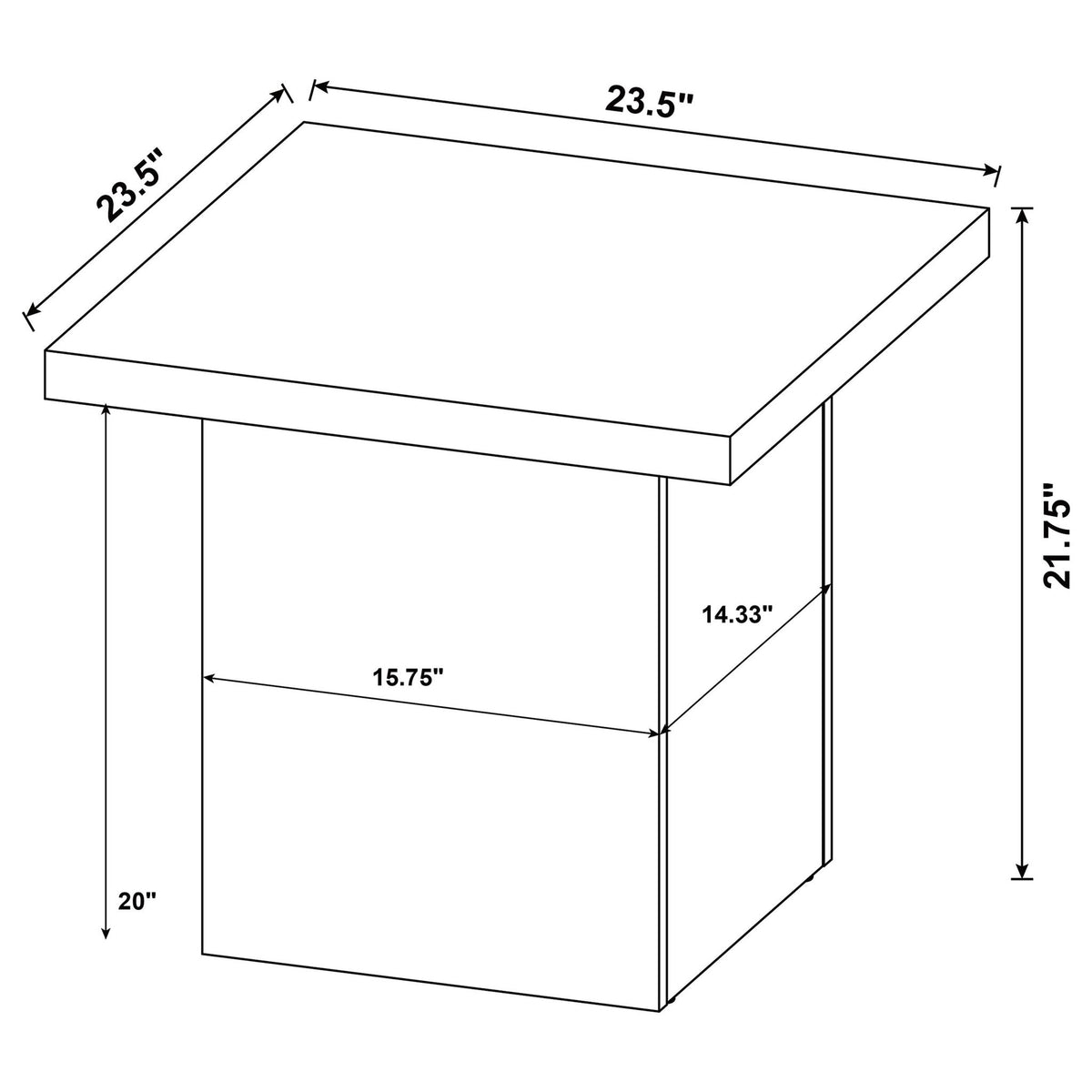 Eldridge - Square Top Table