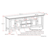 Redmond - TV Media Stand - Distressed Gray