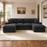 Sectional With 2 Ottomans