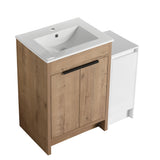 Freestanding Bathroom Vanity With Sink And Storage Cabinets, Soft Closing Doors