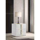 Lauryn - 2 Drawer Nightstand - Gloss White