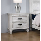 Lockeford - 2 Drawer Nightstand With Pull Out Tray - White