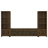 Heron - 3 Piece Entertainment Center With Adjustable Shelving