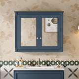 Wall-Mounted Medicine Cabinet With 2 Mirrors, Adjustable Shelves