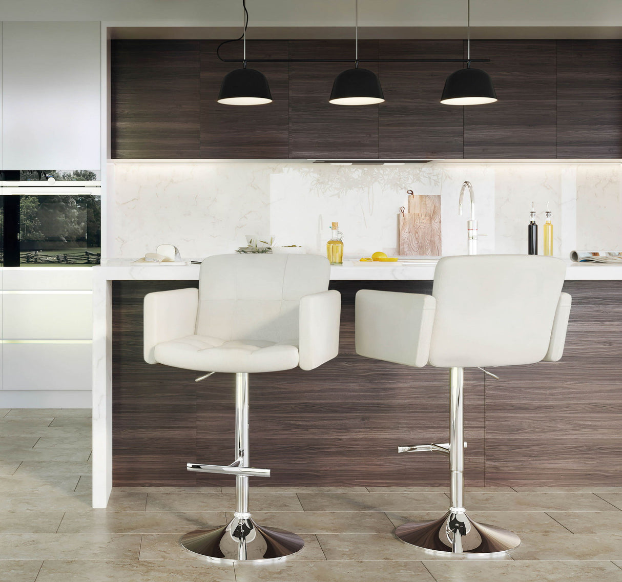 Stout - Contemporary Adjustable Barstool With Swivel