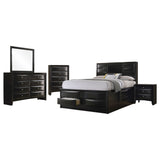 Palamino - 5 Piece Eastern King Bedroom Set - Black