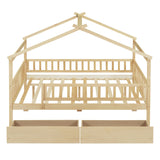 House Bed With 2 Drawers
