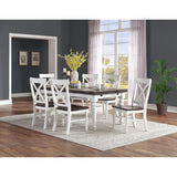 Dining Chairs (Set of 2) - Brown / White