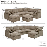 Modular Cloud Sofa, Freely Configurable Corner