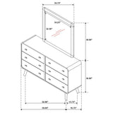 Winston - 6 Drawer Dresser With Mirror