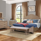 3 Drawers Hall Chest With Cane Fronts